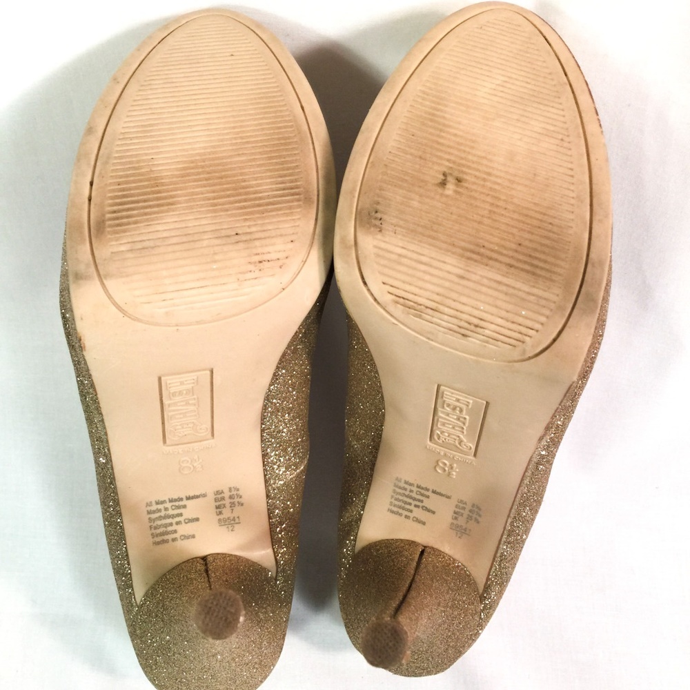 Brash Gold Glitter High Heels - Picture 4 of 4